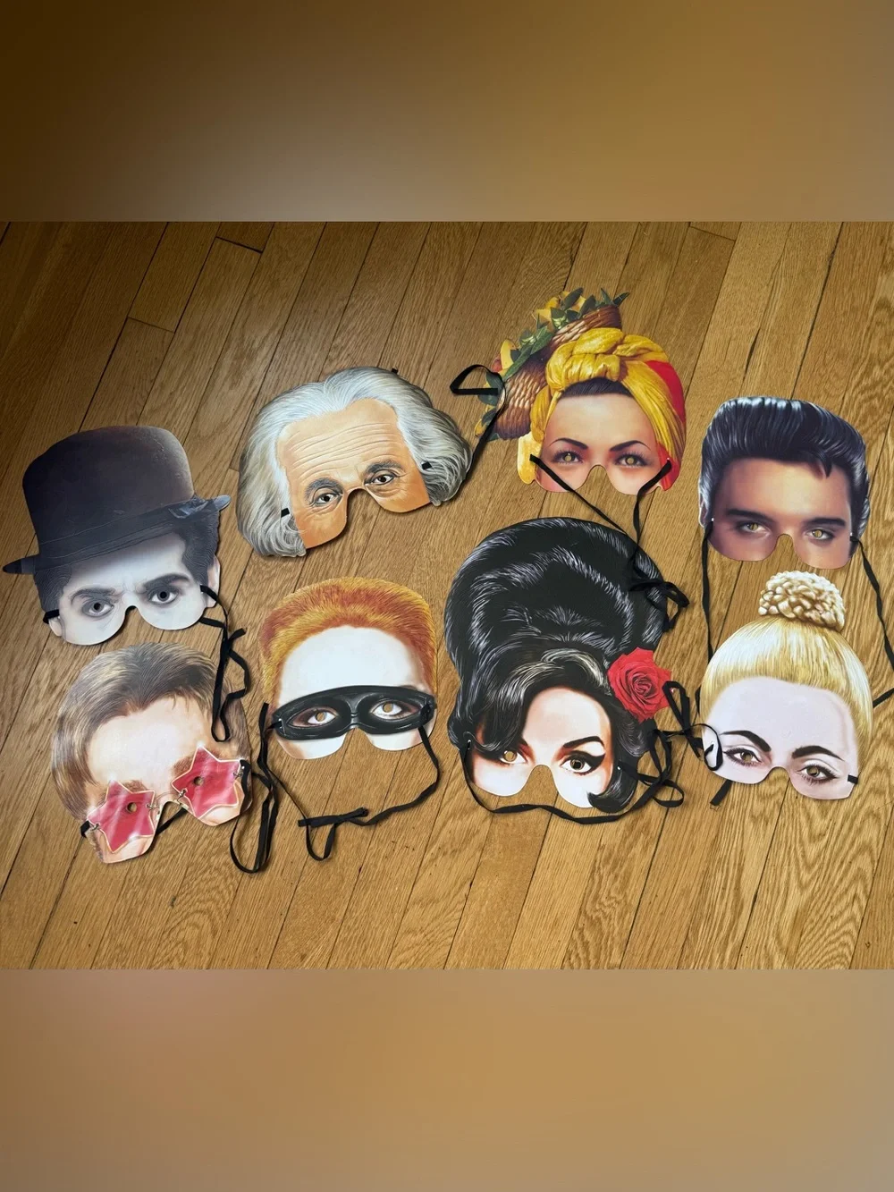 Celebrity Face Mask Party Pack - Assorted Multi-Color Novelty Masks